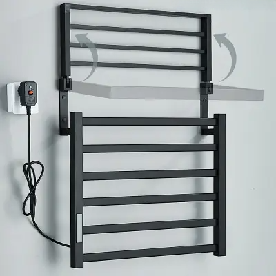 Chauffe serviette electrique - AluminumElectricTowelRack™ - Noir