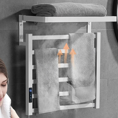 Chauffe serviette electrique - AluminumElectricTowelRack™ - Blanc