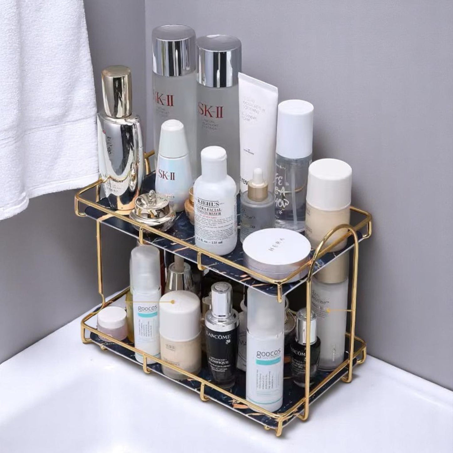 Étagère de Rangement - AquaShelfOrganizer™ - Bleu