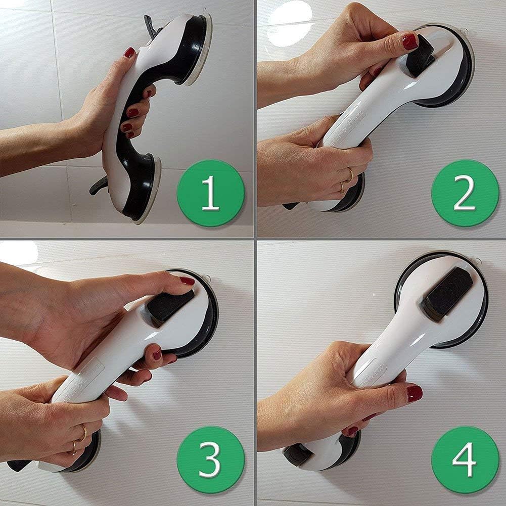 Barre d'Appui Douche - SafeGripSuctionHandle™ - Noir