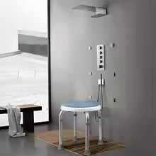 Siège douche circulaire dans douche securiteplus