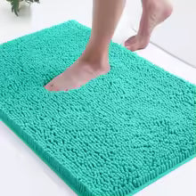 grand tapis de bain bleu ciel tapislarge