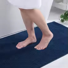 grand tapis de bain bleu clair tapislarge