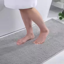grand tapis de bain gris tapislarge