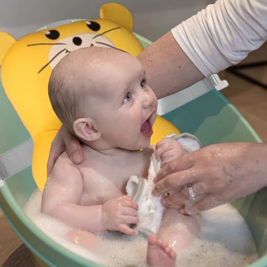 siege bebe bain bebe regarde maman Hamster