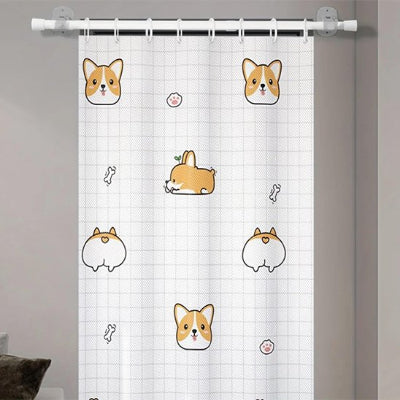 support tringle rideaux blanc pour fenetre rapidfix