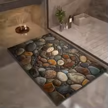 tapis de bain en diatomite gravier tapisdiamond