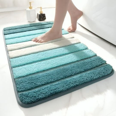 tapis de salle de bain multicolore cote baignoire tapisrelax