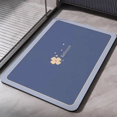 tapis salle de bain antiderapant moderne bathroon gris antichute