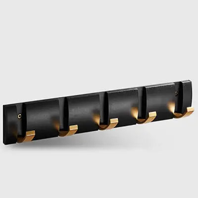 Porte serviette salle de bain - BathWallHolderRack™ - Noir&doré