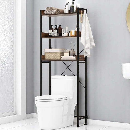 Meuble WC - OverToiletStorageRack™ - Noir