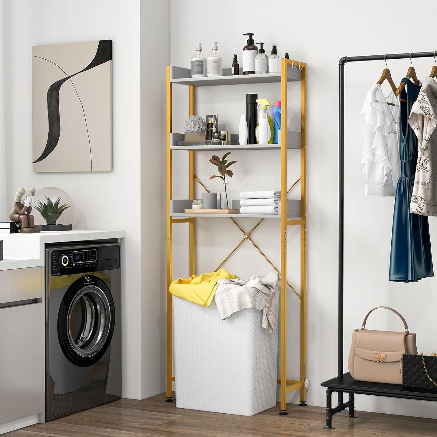 Meuble WC - OverToiletStorageRack™ - Blanc