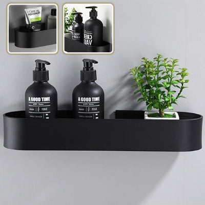 Douche-etagere-noir-avec-plante-eleganceetage