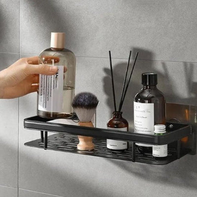 étagère de douche rectangulaire couleur gris designpremium