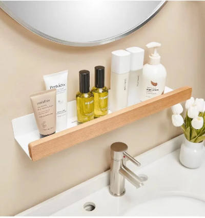 Etagere douche sans percage simple HelioWood