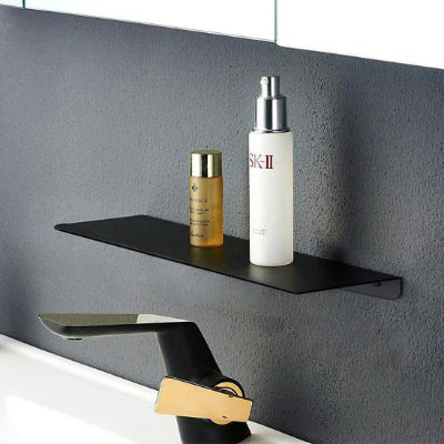 Etagere douche noir mat simple organiseclasse