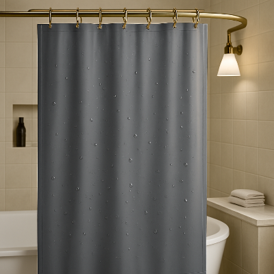 Rideau douche couvrant bain avec lumiere Freshrideau