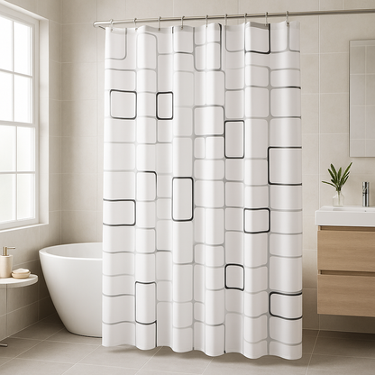 Rideau pour douche dans salle bain ModernPEVA