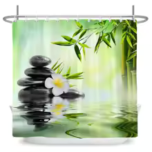 Rideaux pour douche belle fleurs RideauPremium