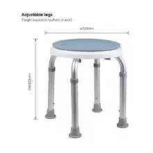Siège douche circulaire dimension securiteplus
