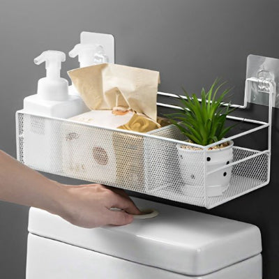 étagère pour salle de bain blanche simple designespace