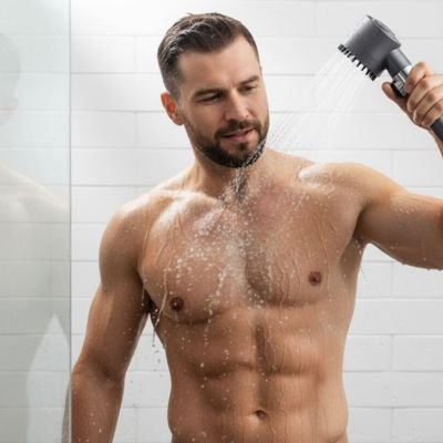 Pommeau de douche filtrant  jet eau doux test bouton pureau