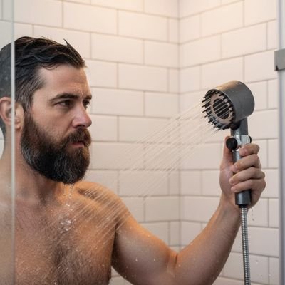 Pommeau de douche filtrant jet eau tres doux pureau