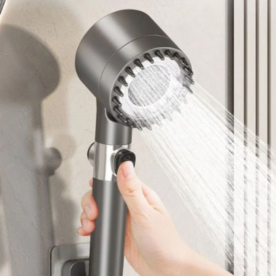 Pommeau douche montrant bouton jet eau eco-spa