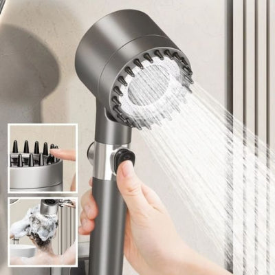 Pommeau douche montrant buse pomme bouton eco-spa