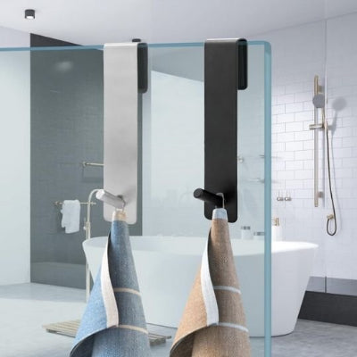 porte serviette pour salle de bain double mixte vue face intemporel