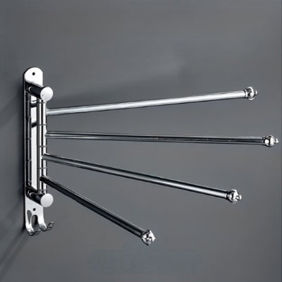 porte serviette salle de bain acier inoxydable avec quatre bras vide ModernElegance