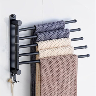 porte serviette salle de bain avec cinq bras ModernElegance
