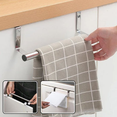Porte serviettes Simple installe sur porte lavabo Elegance