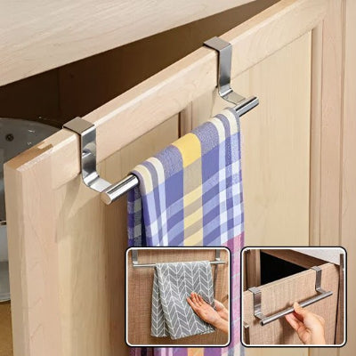 Porte serviettes Simple  sur porte cuisine avec torchon Elegance