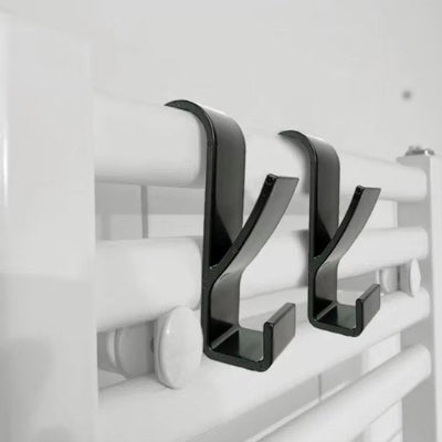 porte serviettes noir double radiateur Elegance Inox