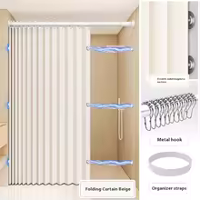 rideaux de douche blanc avec accessoires ridelegance