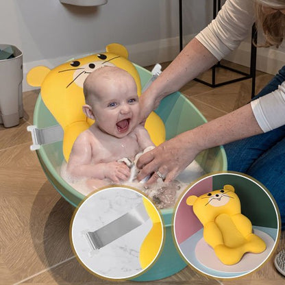 siege bebe bain bebe crie faisant douche sous surveillance maman Hamster