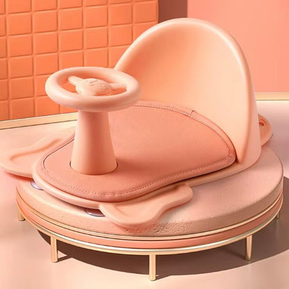 siege de bain pour bebe rose dans baignoire securibain