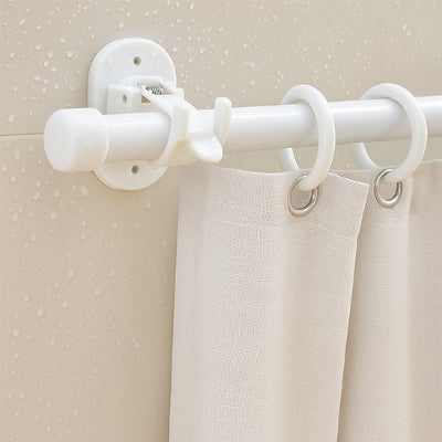 support tringle rideaux simple rideau blanc rapidfix