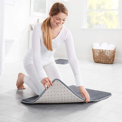 Tapis absorbant​ gris moelleux vue dessous Ultraprotect