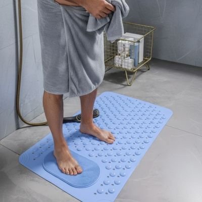 Tapis de bain antidérapant homme fini douche maxi-absorbant