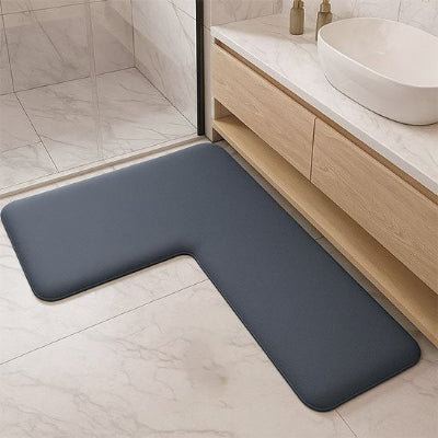 Tapis salle de bain L gris grand model ultraAbsorb