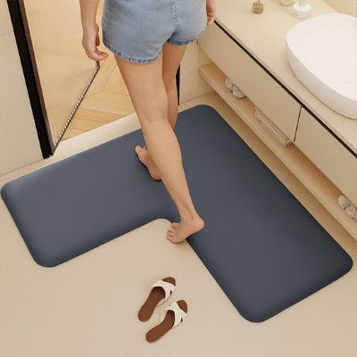 Tapis salle de bain L gris ultraAbsorb